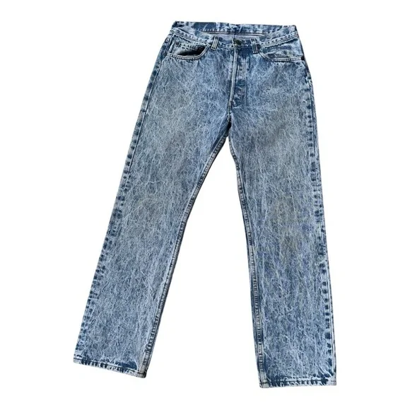 Vintage Levi’s acid wash 501 Blue Jeans size 32